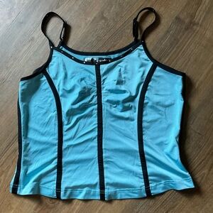 Jamie Sadock Light TEAL Camisole with Black Trim